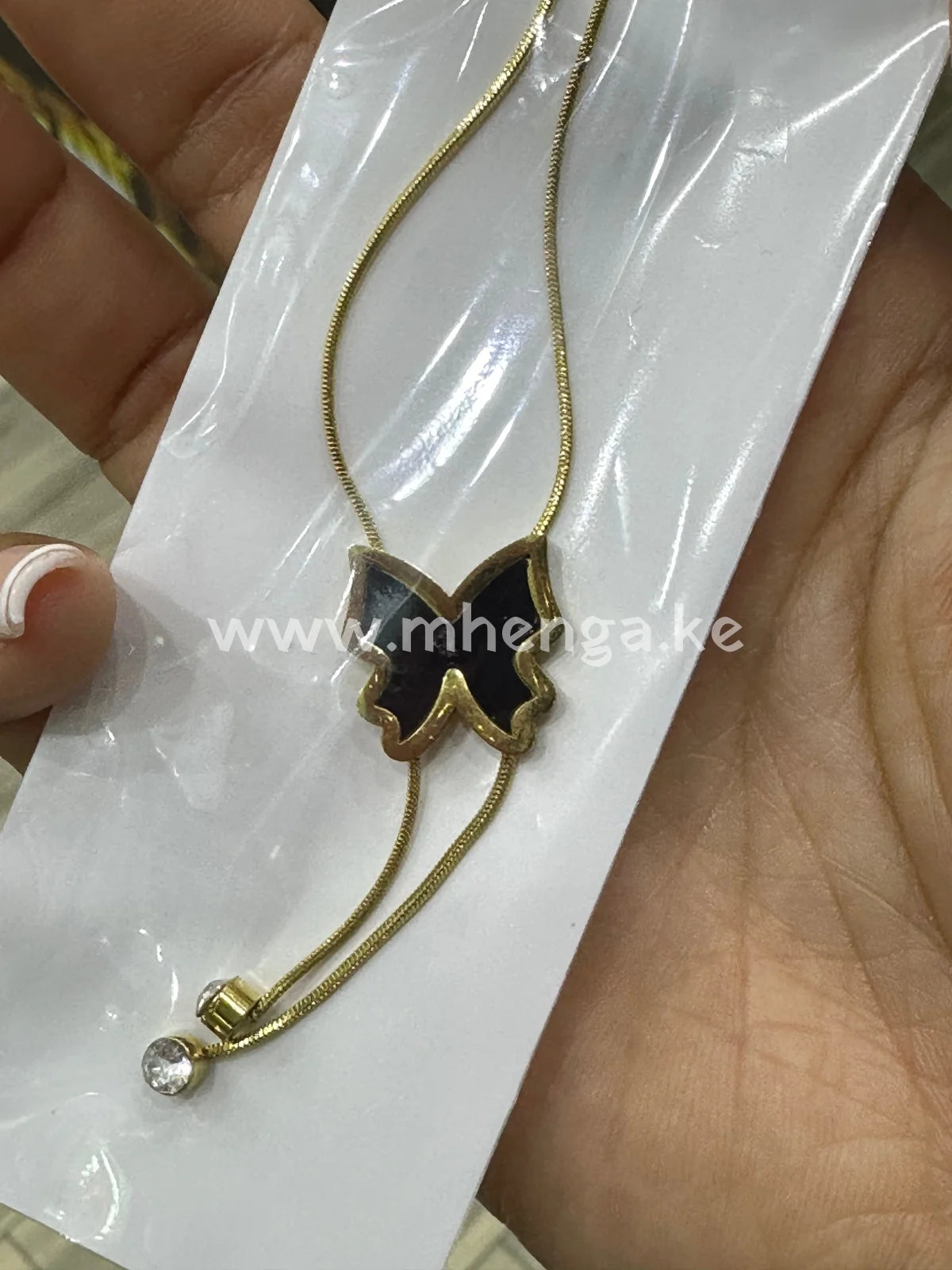 Chain Necklace Single Love Butterfly Heart Star Butterfly Black