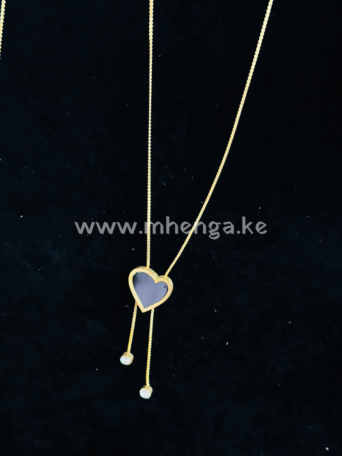 Chain Necklace Single Love Butterfly Heart Star Love Heart Black