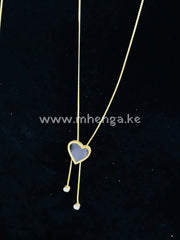 Chain Necklace Single Love Butterfly Heart Star Love Heart Black
