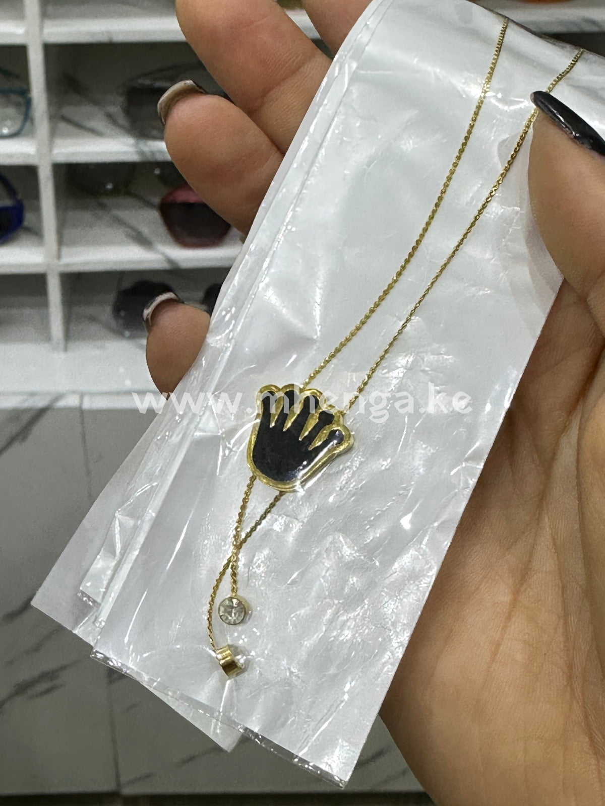 Chain Necklace Single Love Butterfly Heart Star Foot Gold And Black