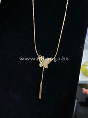 Chain Necklace Single Love Butterfly Heart Star Butterfly Gold