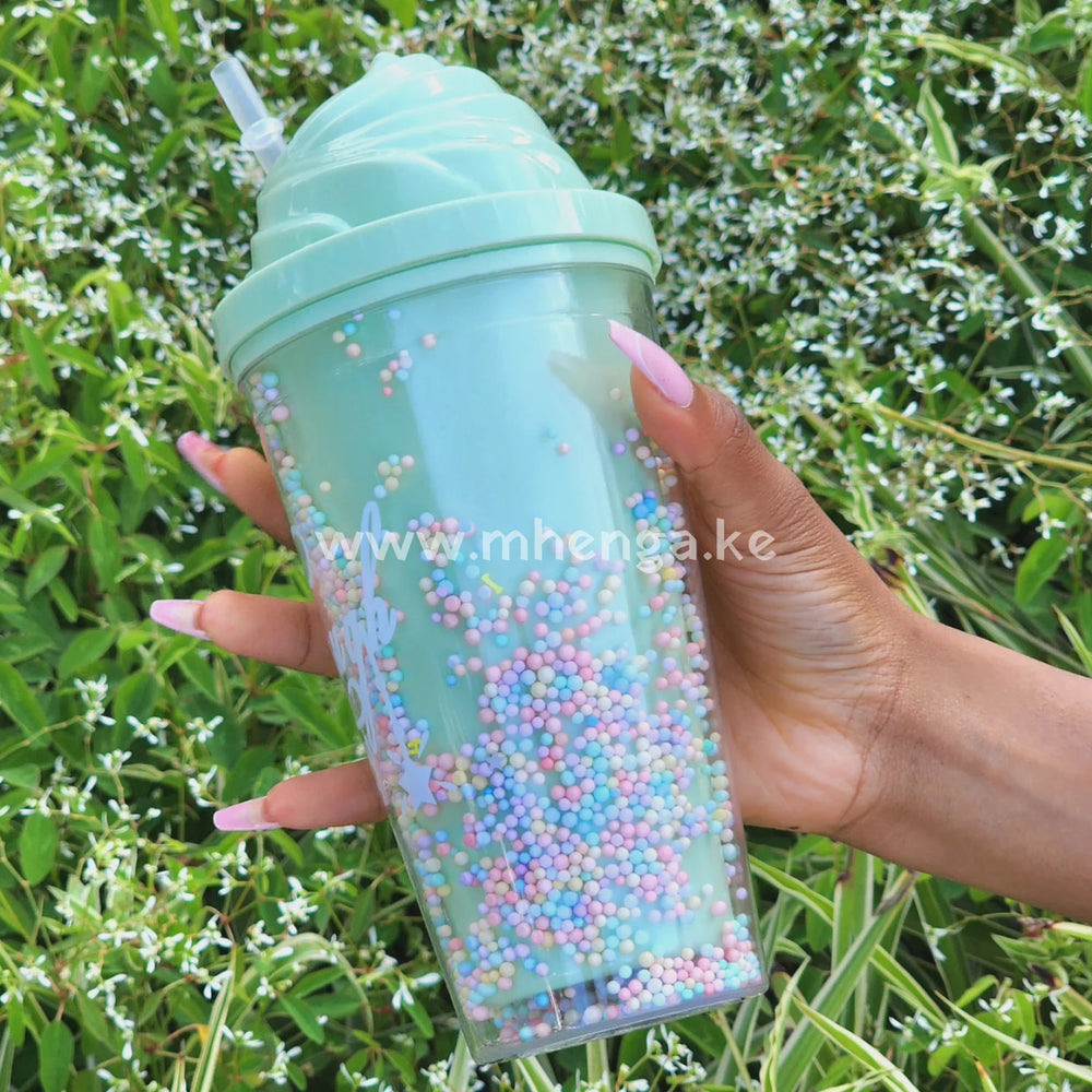 Double Walled Ice Creame Top Fancy Tumblers Cute Tumbler