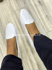 Flats Loafer White Shoe