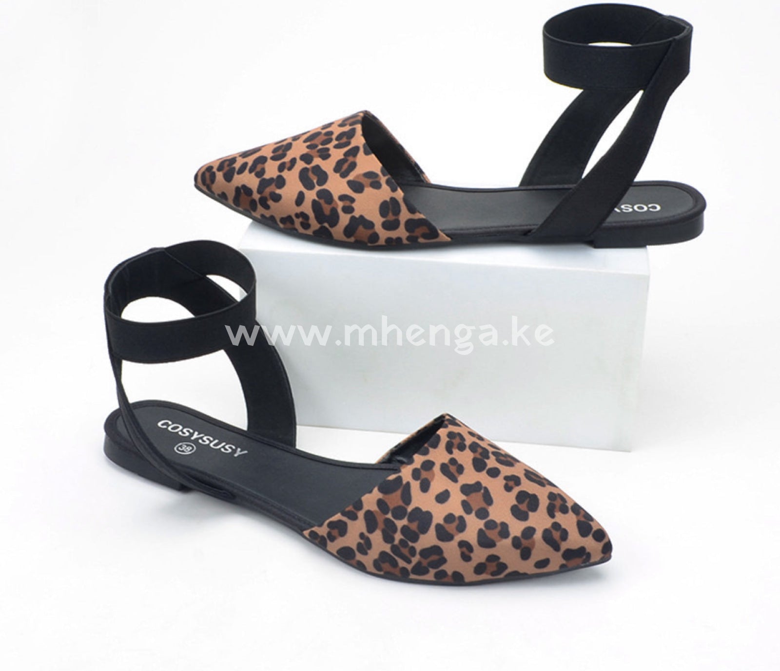 Flats Women Flat Shoes Ladies Shoe With Strap Leopard Print Animal