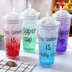 Ice Cube Design Double Walled Tumbler