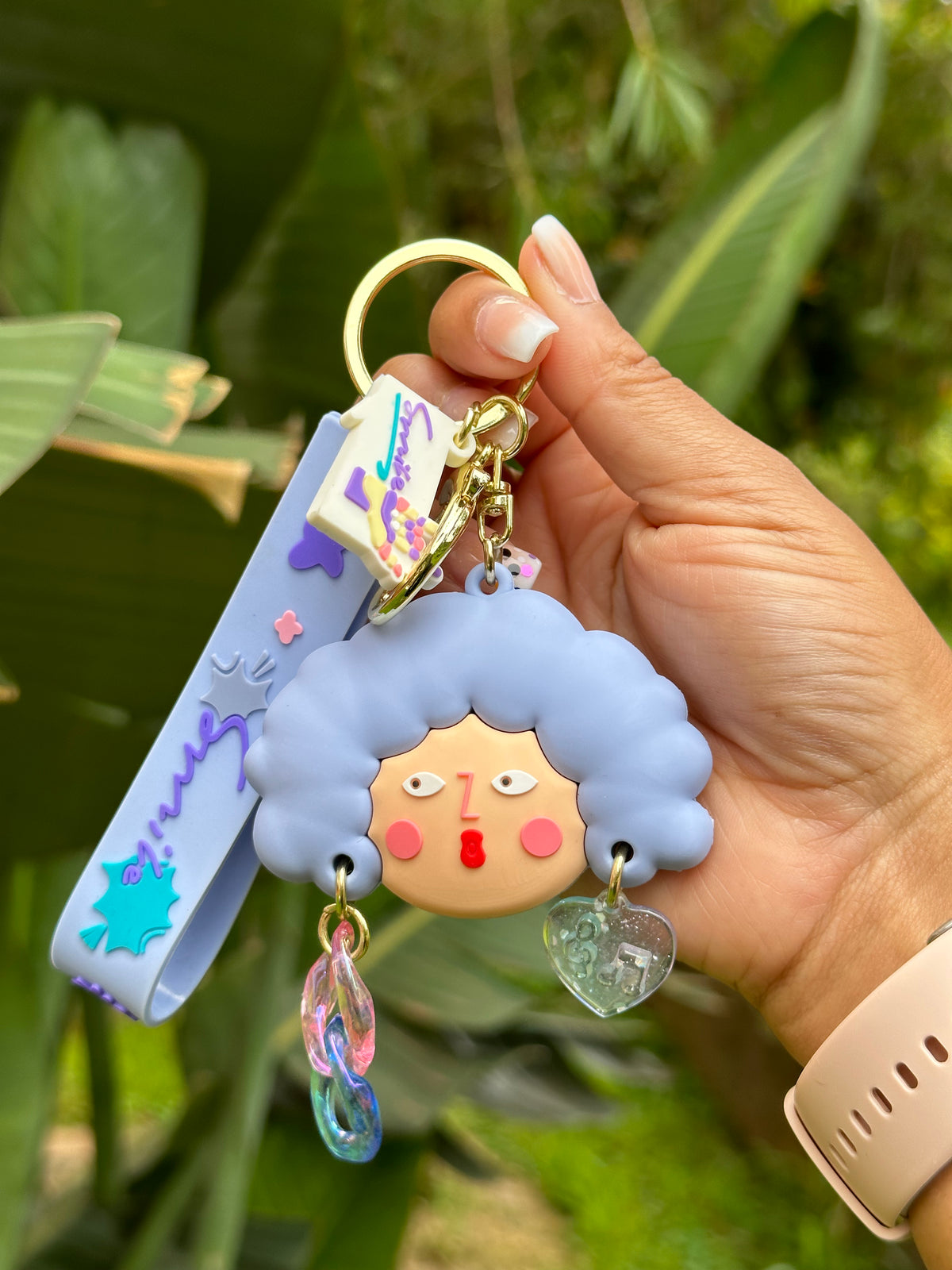Key holder Mother with earrings key Chain