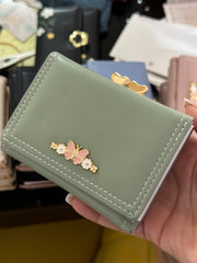 Wallet mid flower butterfly