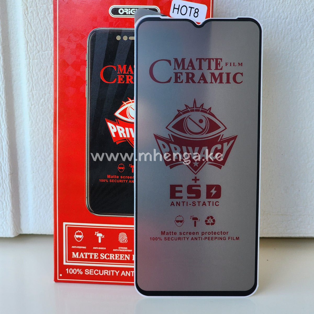 Infinix Hot 8 Screen Protector Ceramic Matte Privacy Protectors