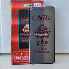 Infinix Hot 9 Screen Protector Ceramic Matte Privacy Protectors