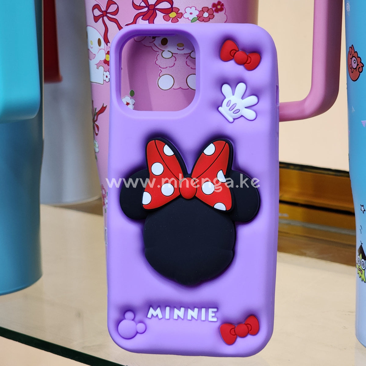 Iphone 13 Pro Max 3D Phone Case Silicone Pop Socket Micky Mouse