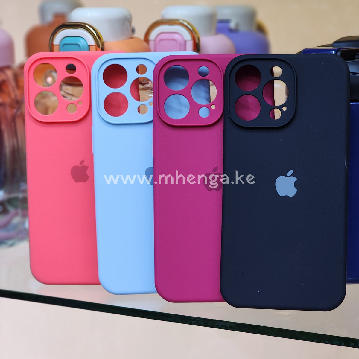 Iphone 15 Pro Max Cases Silicone Closed Camera Phone Case