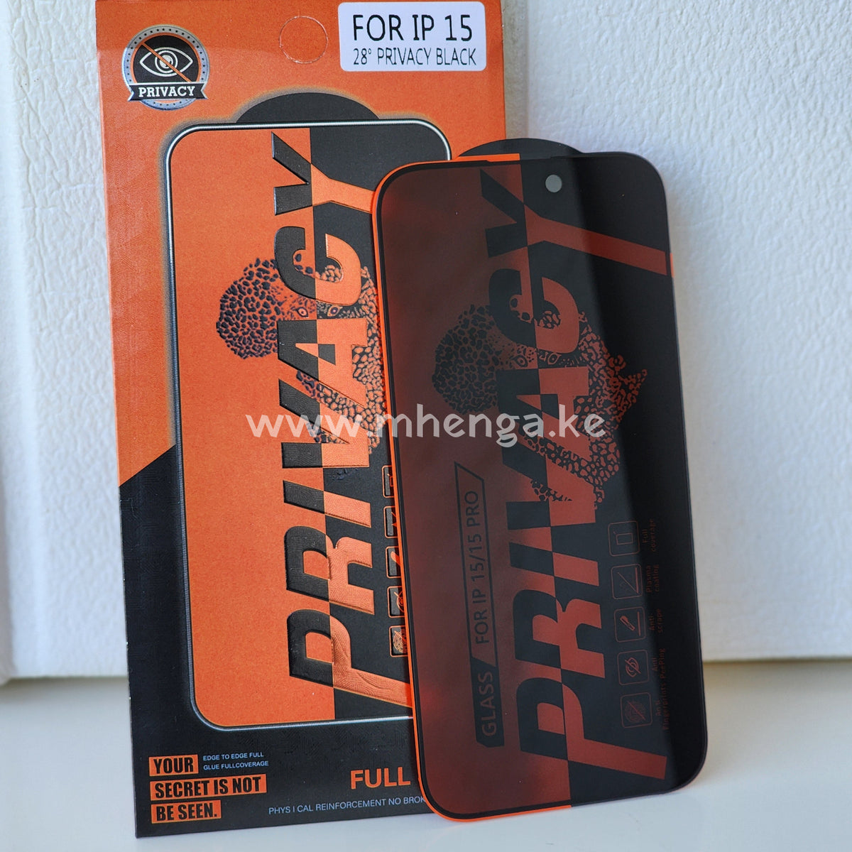 Iphone 15 / Pro Privacy Protector 15Pro Protectors Glass Full Screen