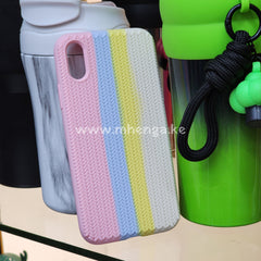 Iphone X / Xs Ribbed Phone Cases Cute Case Silicone