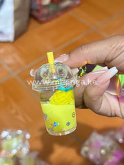 Key Holder Bottle Milkshake With Strawberry