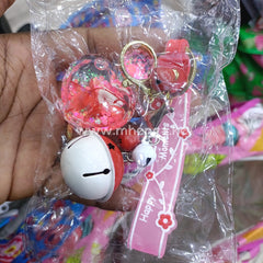 Keychain Ladies Perfume Bottle Keyholder Swan Shinning