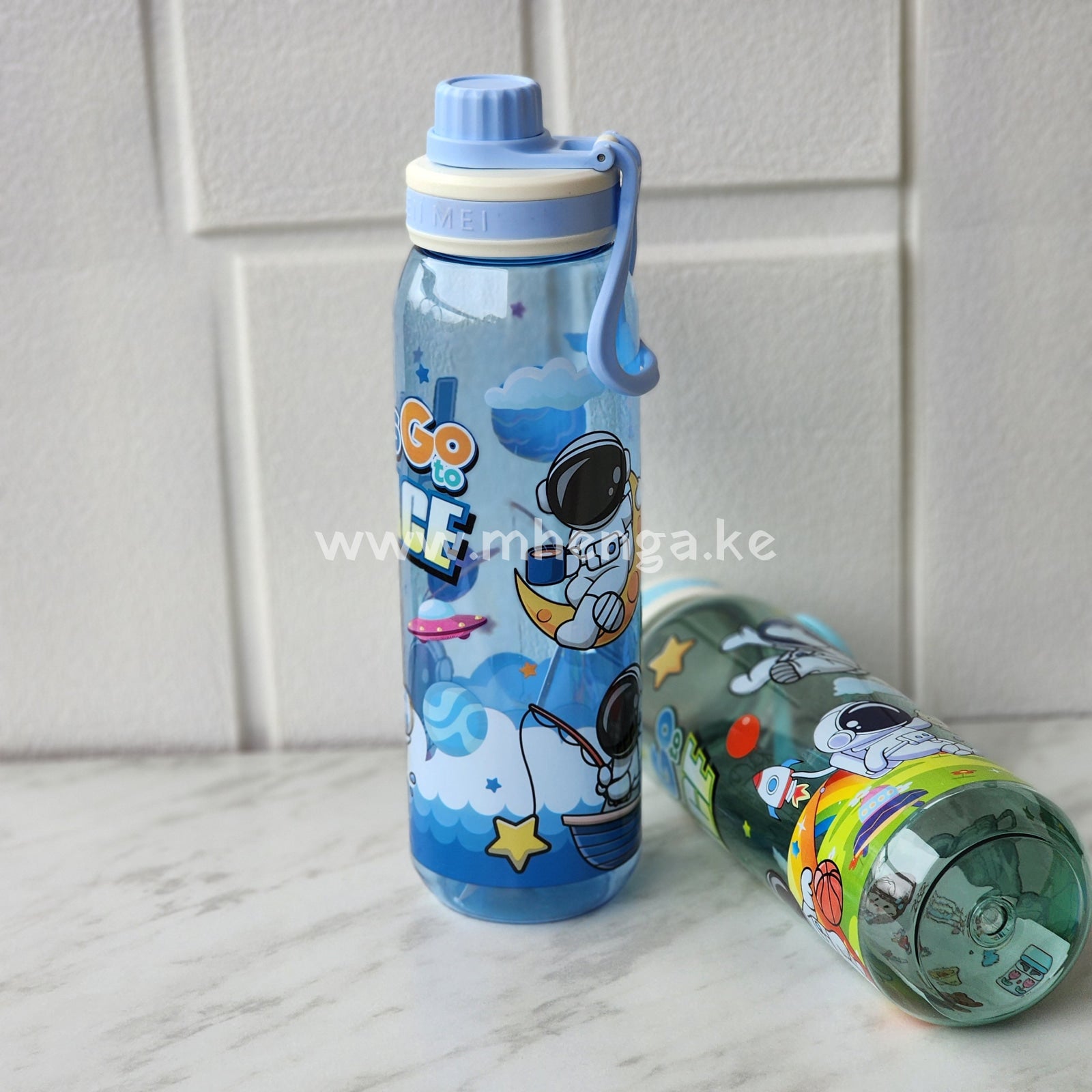 Kids Space Water Bottles With Top Handle