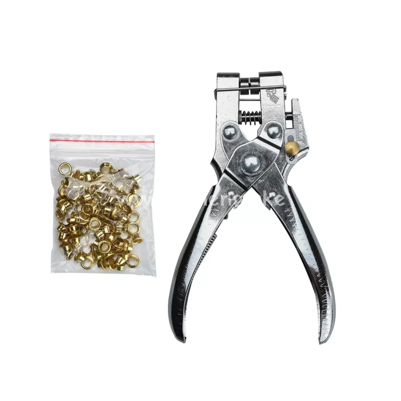 Leather Punch Grommet Tool Kit Eyelet Plier Set Hole Pliers Hand Press With 50 Pieces Of Grommets