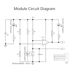 Lm393 Chip Motor Measuring Comparator Speed Sensor Module Slot Type Ir Optocoupler For Mcu Arduino