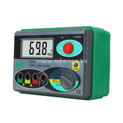 New Dy4100 Digital Earth Ground Resistance Tester Meter Resolution 0.01Ω Test Measurement Inspection