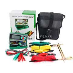New Dy4100 Digital Earth Ground Resistance Tester Meter Resolution 0.01Ω Test Measurement Inspection
