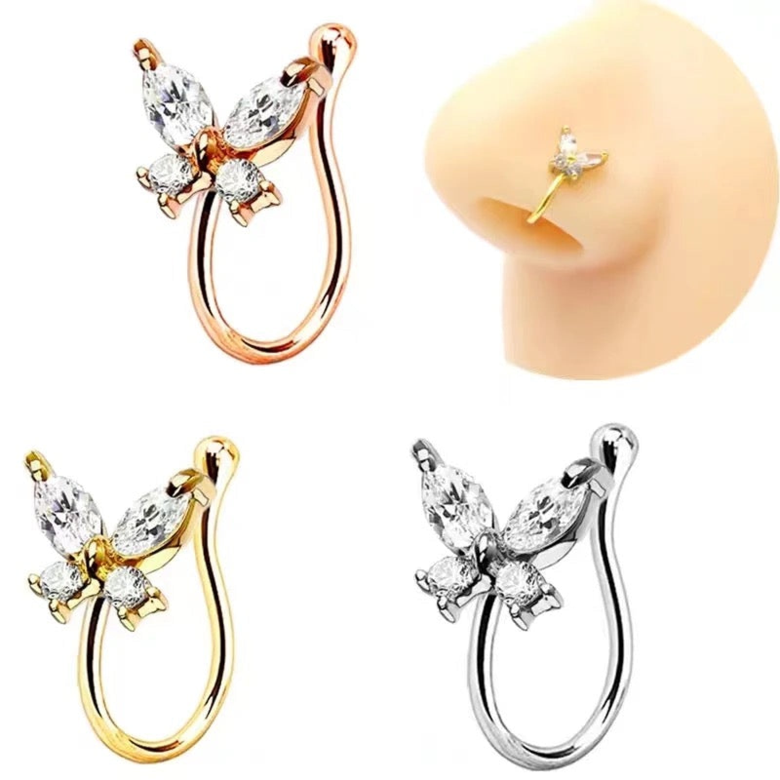 Nose Ring Bandika Fake