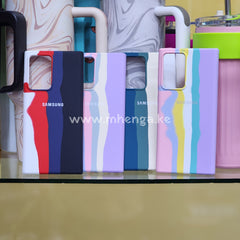 Note 20 Ultra Silicone Phone Cases Stripes