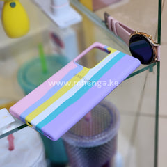 Note 20 Ultra Silicone Phone Cases Stripes