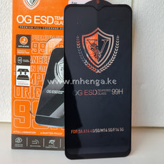 Og Glass Esd Screen Protector Samsung A14 4G & 5G / M14 5G F14 5 G Tempered Protectors Sam A 14