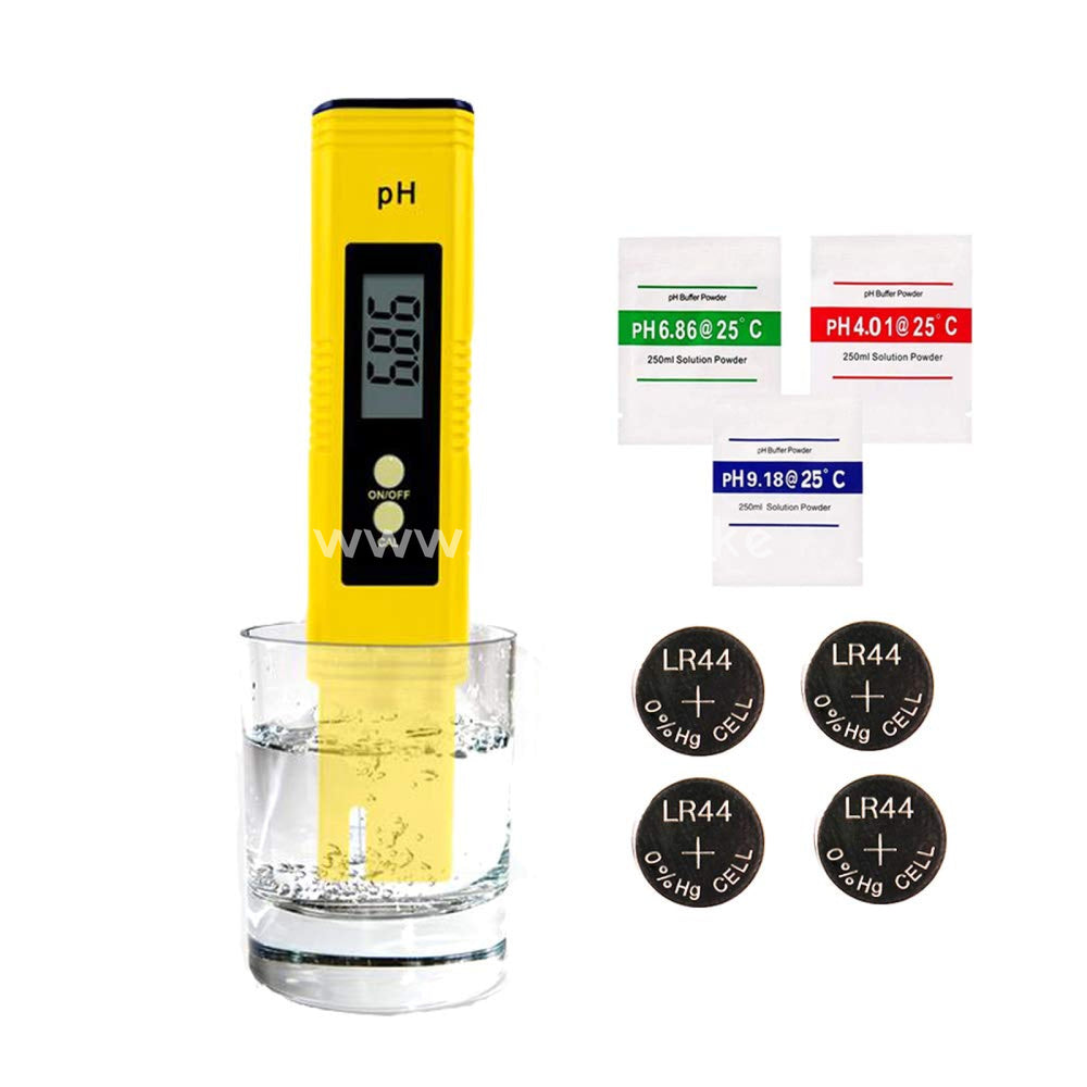 Ph Meter For Water Hydroponics Digital Tester Pen 0.01 High Accuracy Pocket Size With 0-14