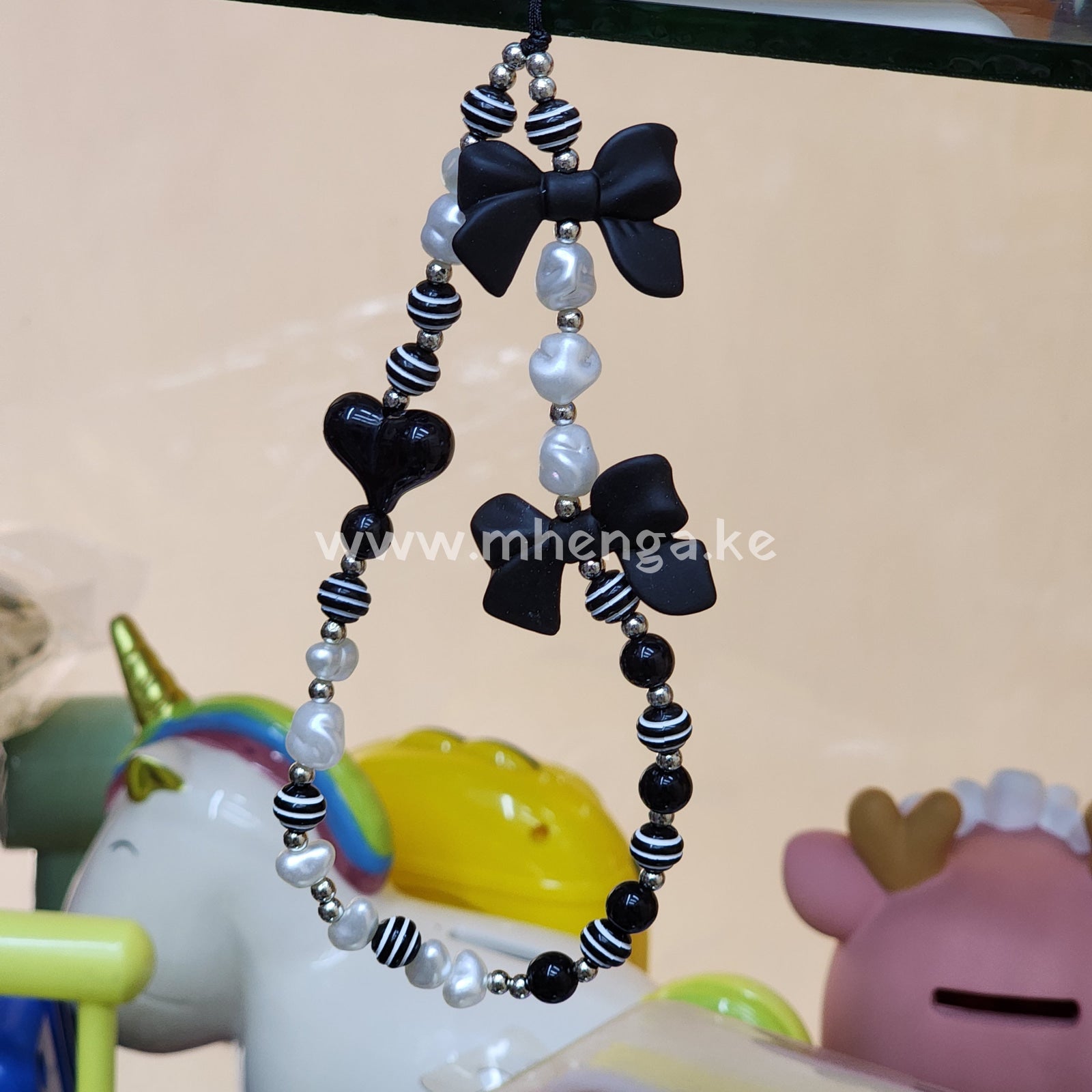 Phone Charms Bow Heart Beads Charm