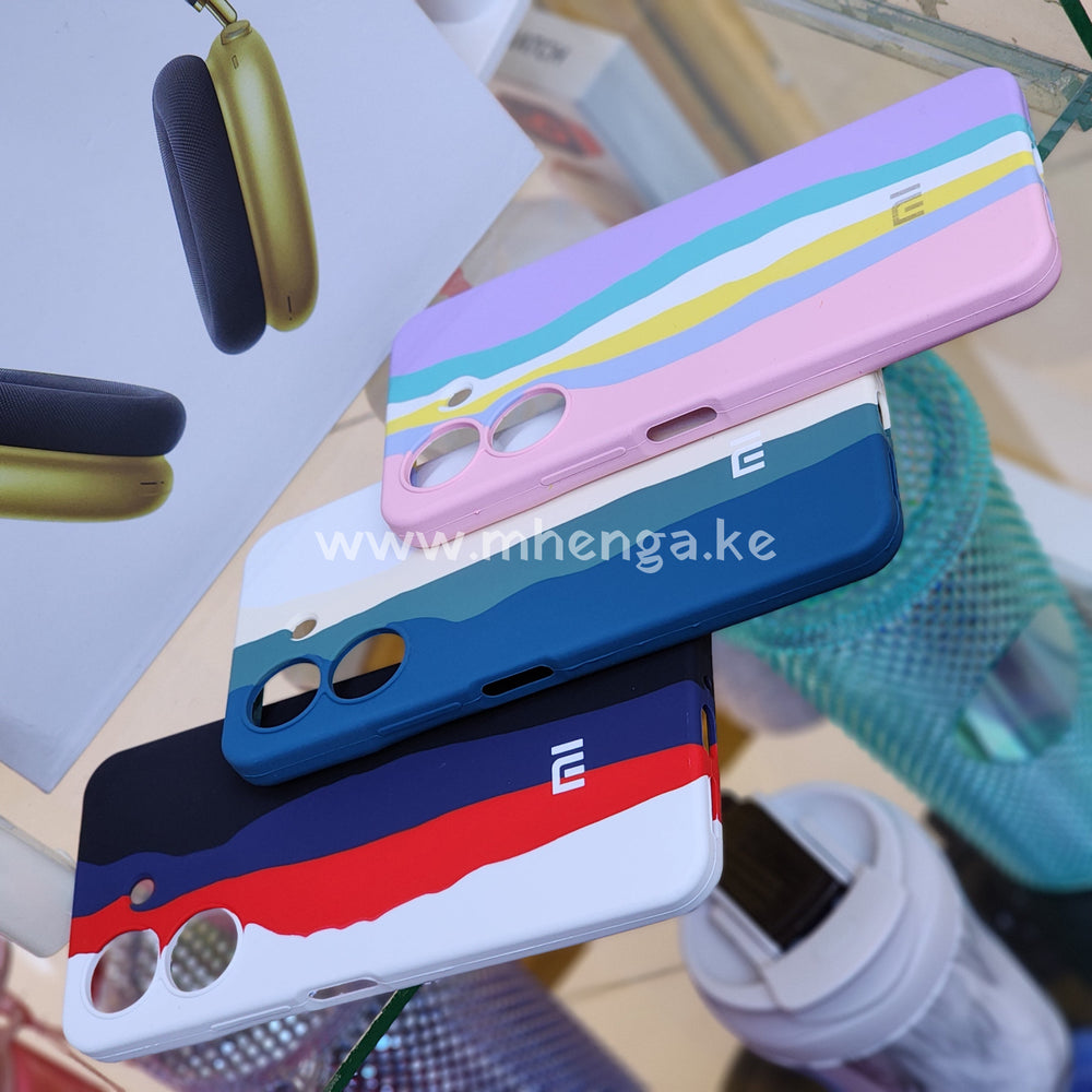 Redmi 13C Silicone Phone Case Stripes Redmi 13 C Cover