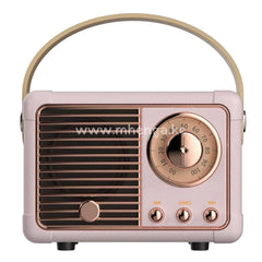 Retro Bluetooth Speaker Vintage Decor Mini Wireless Cute Old Fashion Style For Kitchen Desk Bedroom