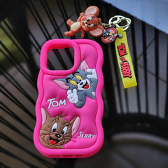 IPhone 12 pro , Liquid Silicon﻿e case Tom & Jerry cases