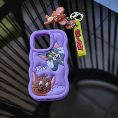 IPhone 12 pro , Liquid Silicon﻿e case Tom & Jerry cases