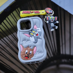 IPhone 12 pro , Liquid Silicon﻿e case Tom & Jerry cases