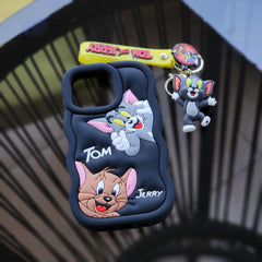 IPhone 12 pro , Liquid Silicon﻿e case Tom & Jerry cases