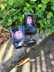 Toddler Kids Adorable Lightwight Waterproof Rain Boots Light Up by Steps