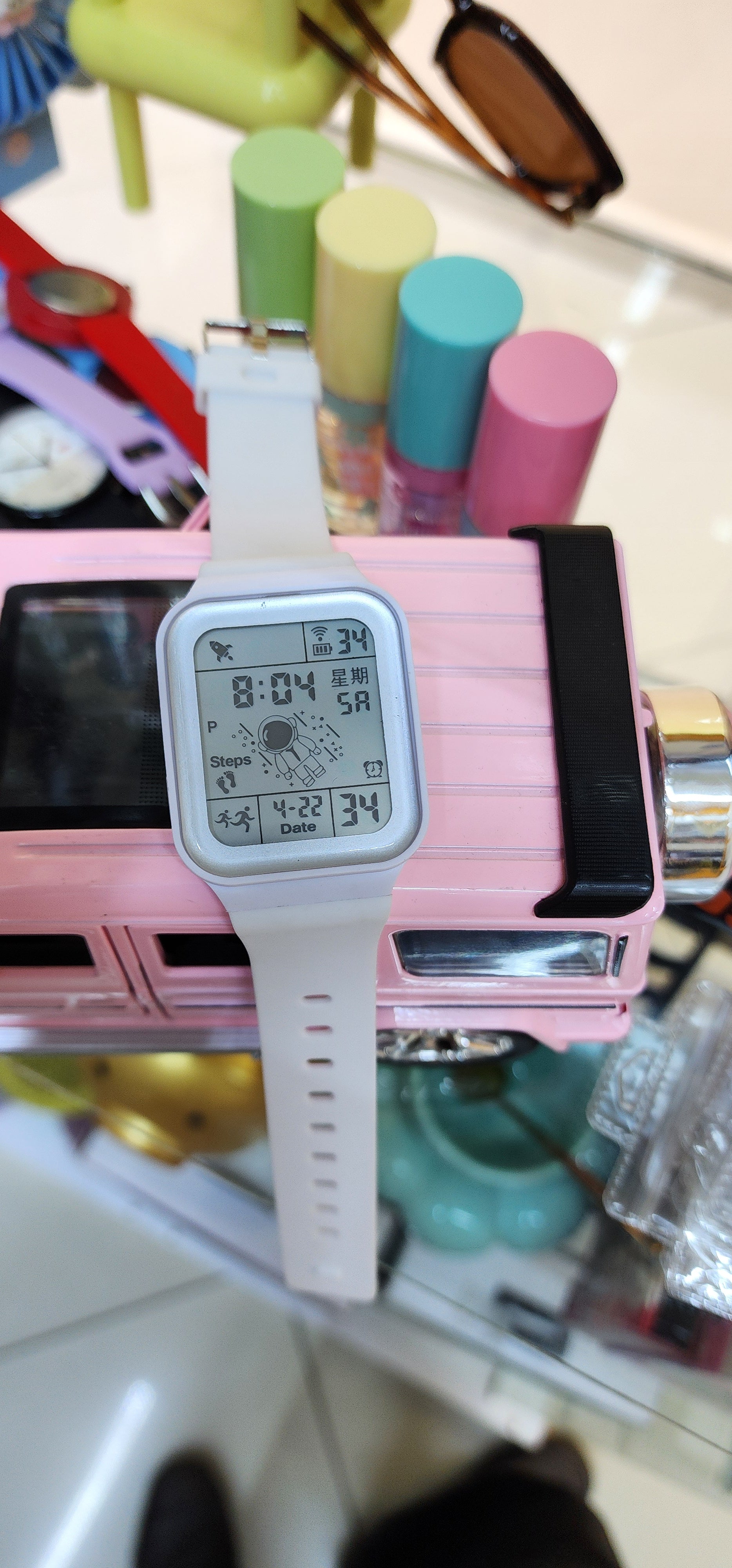 Water resistant digital watch