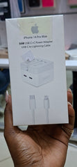 IPhone USB c+c 50w power adapter lightning cable
