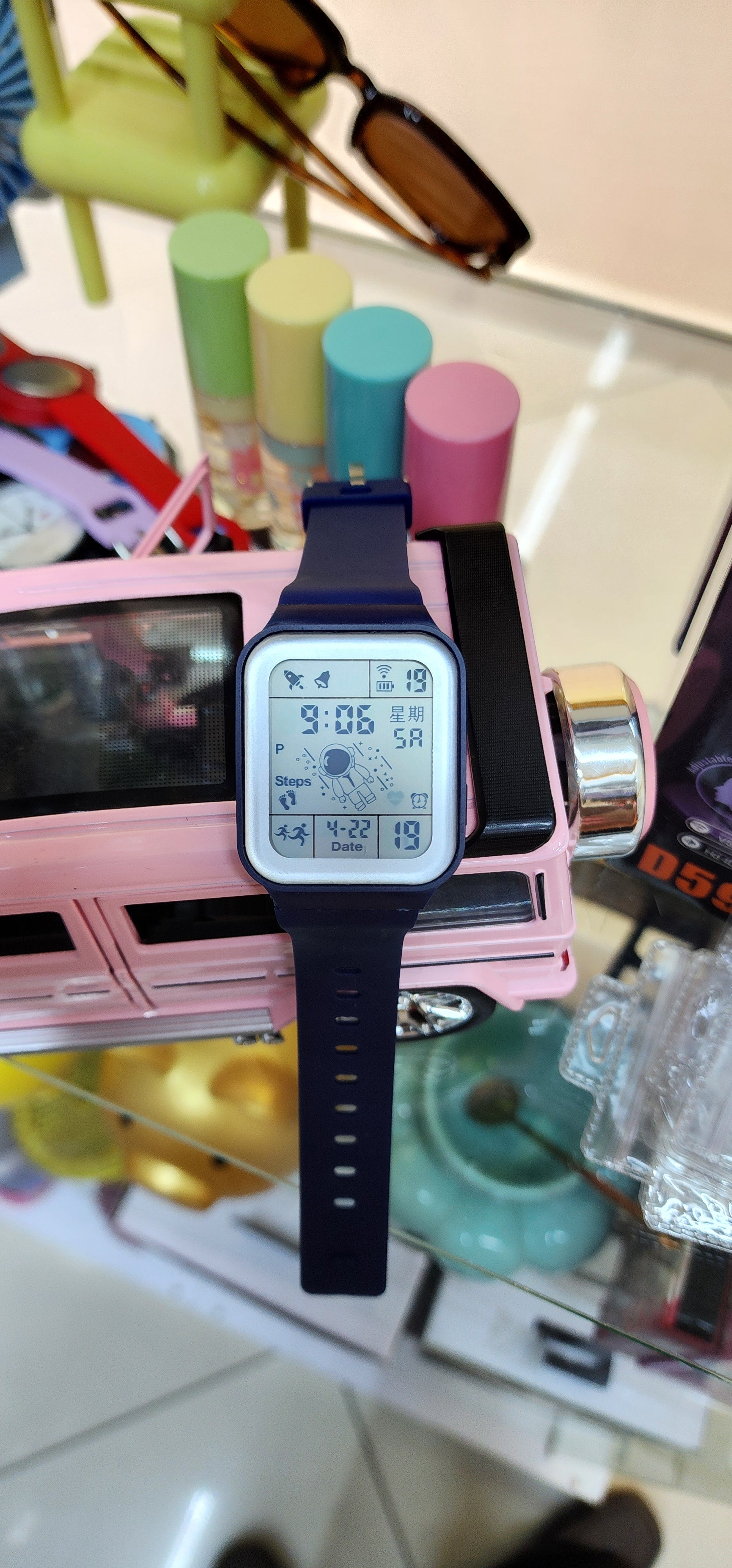 Water resistant digital watch