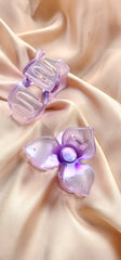 Hair clip flower design 2 resin