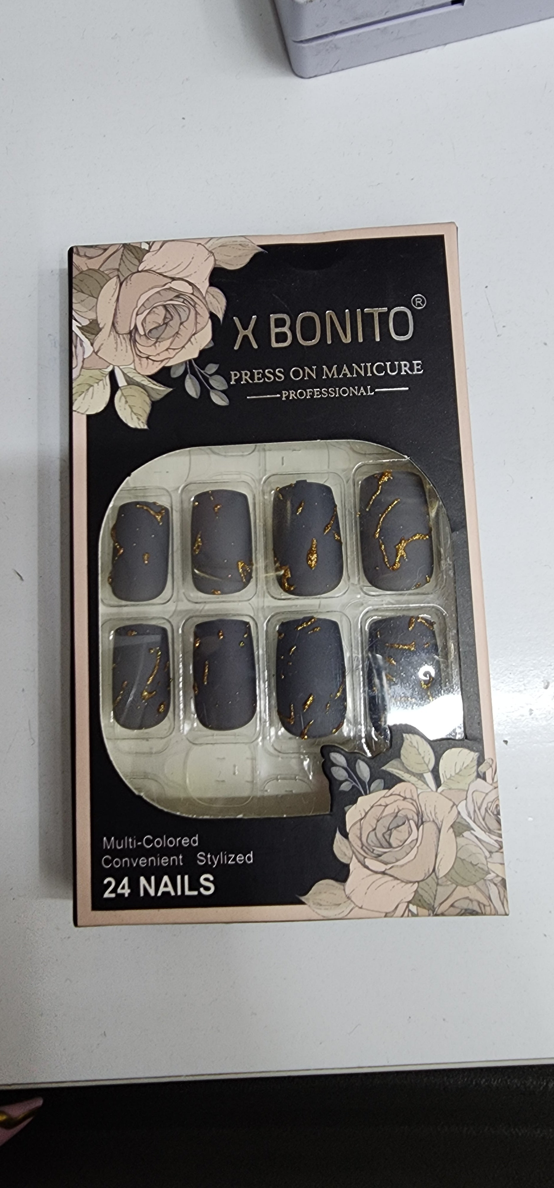 Stick on nails ladies design 1