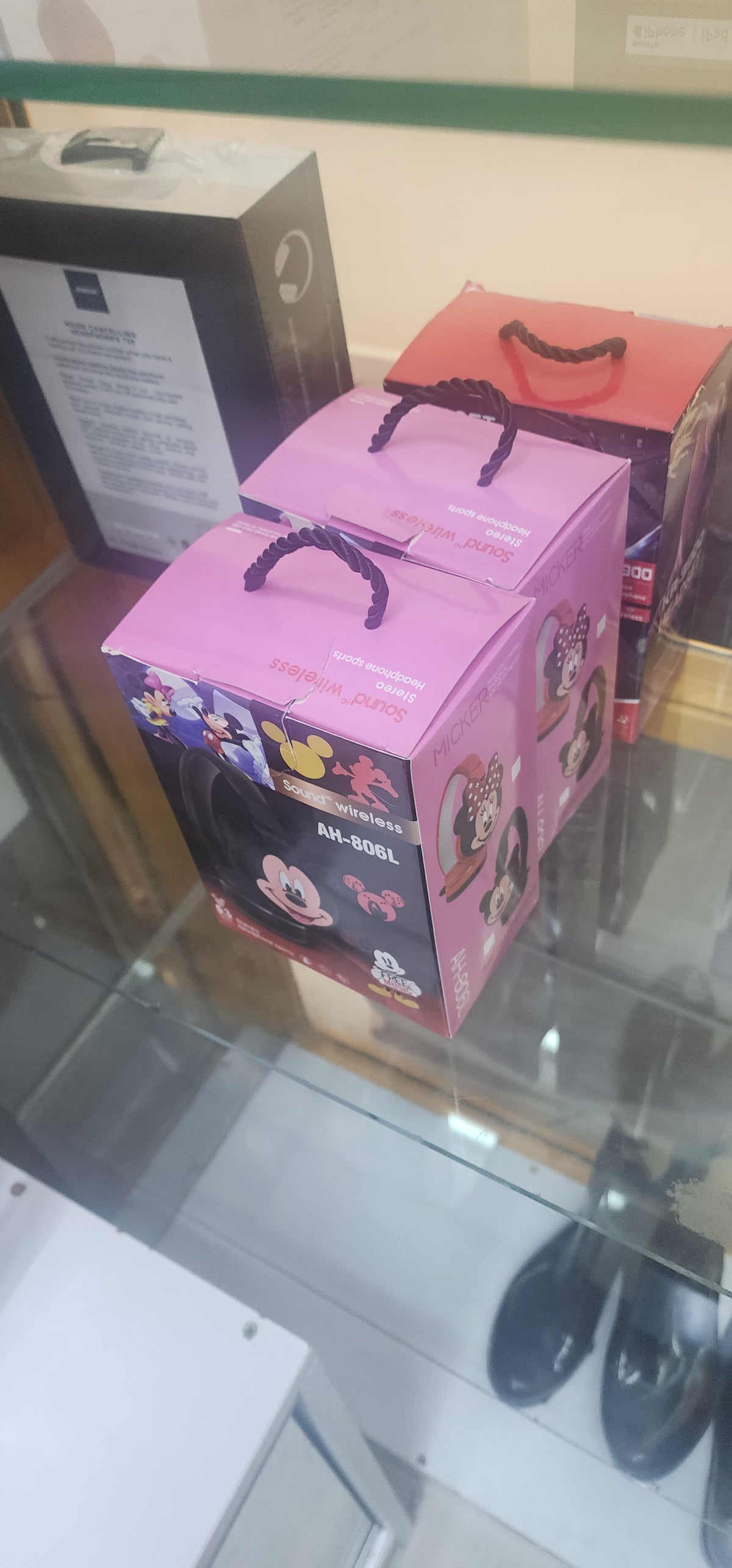 Kids cartoon headphones micky spiderman