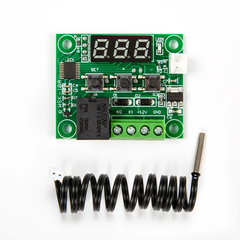 Digital Temperature Controller Module – 12V Thermostat with Sensor Probe and LED Display