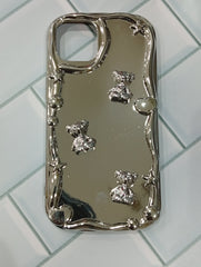Mirror love charm cases. Iphone 12 pro max phone case.