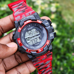 Kids Watch,Boys Watch for 3-15 Year Old Boys,Digital Sport Outdoor Multifunctional Chronograph LED 50 M Waterproof Alarm Calendar Analog Watch for Children with Silicone Band,Kids Gift