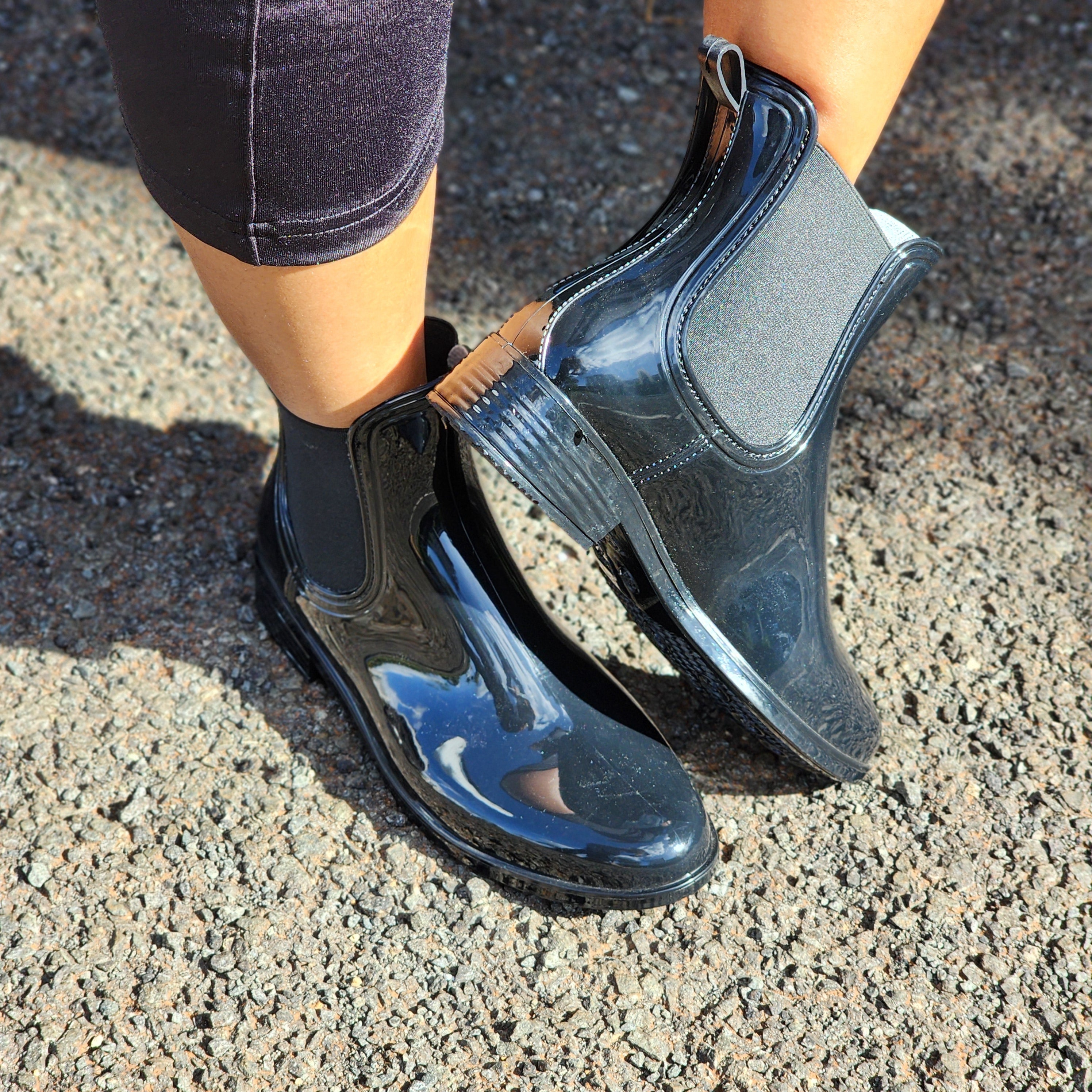 Women's Ankle Rain Boots Waterproof Chelsea Boots ladies gumboots