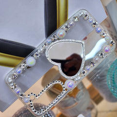 S23 mirror design pearl phone case