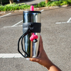 Steel Tumbler with berry charm holder