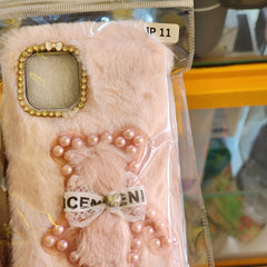 IPhone 11 fur phone cases bear pro phone case bunny